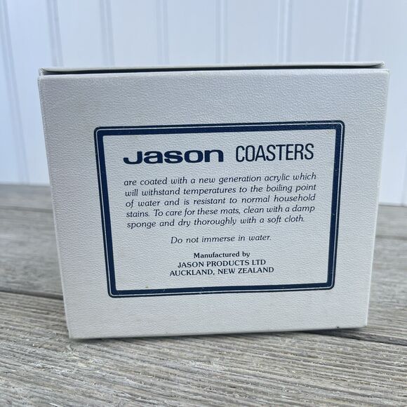 Jason Designer Collection Coasters (6) Flower Box Pattern New Zealand Vi… - Picture 5 of 12